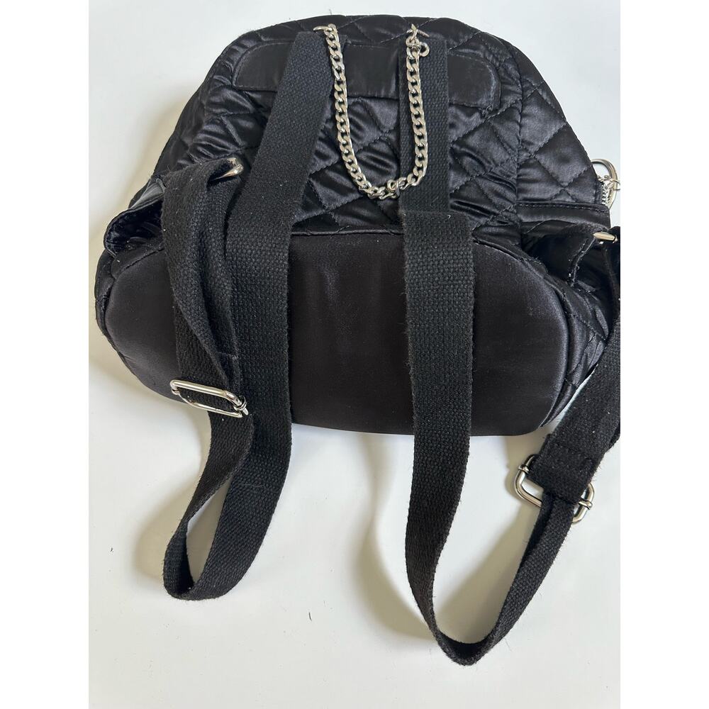 Missguided x Barbie Black Satin Backpack - Picture 13 of 13